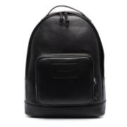 Emporio Armani Äkta läderryggsäck, Designerkod Y4O334Y068E Black, Herr