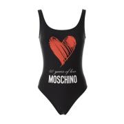 Moschino 40 År Kärlek Baddräkt Black, Dam