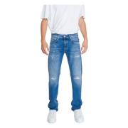 Replay Blå Plain Herr Jeans Höst/Vinter Blue, Herr