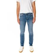 Lee Straight Fit Jeans med dragkedja Blue, Herr