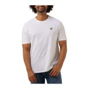 Lyle & Scott Herr Polo & T-shirt Slub Tee White, Herr