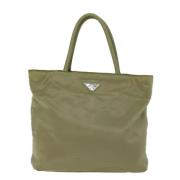 Prada Vintage Pre-owned Canvas totevskor Green, Dam