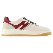 Hogan Laeder sneakers Beige, Dam