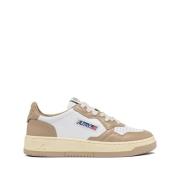 Autry Medalist Low Dam Vit/Beige Läder White, Dam