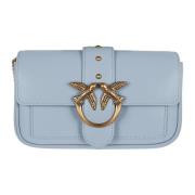 Pinko Blå Crossbody Väska Love Birds Blue, Dam