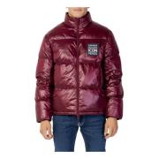 Armani Exchange Bordeaux Zip-Up Jacka Höst/Vinter Herr Red, Herr