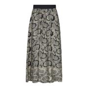 MOS Mosh Vintage Paisley Print Kjol Beige, Dam