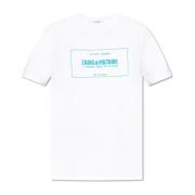 Zadig & Voltaire T-shirt med Ted-logotyp White, Herr