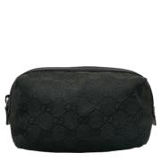 Gucci Vintage Pre-owned Canvas kuvertvskor Black, Dam