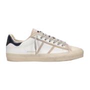 Hidnander Starless Låg Läder Canvas Sneakers White, Herr