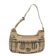 Burberry Vintage Pre-owned Laeder axelremsvskor Beige, Dam