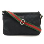 Gucci Vintage Pre-owned Canvas gucci-vskor Black, Dam