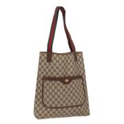 Gucci Vintage Pre-owned Laeder totevskor Beige, Dam