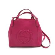 Gucci Vintage Pre-owned Laeder axelremsvskor Pink, Dam