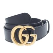 Gucci Vintage Pre-owned Laeder skrp Black, Dam