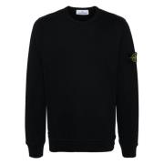 Stone Island Ekologisk Bomull Crewneck Sweatshirt Blue, Herr