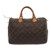 Louis Vuitton Vintage Pre-owned Canvas handvskor Brown, Dam