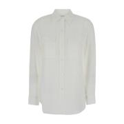 Equipment Silke Vit Skjorta Slim Fit White, Dam