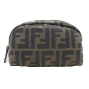 Fendi Vintage Pre-owned Canvas kuvertvskor Brown, Dam