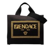 Fendi Vintage Pre-owned Canvas fendi-vskor Black, Dam