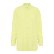 My Essential Wardrobe Lime Sherbet Tullamw Skjorta Bluser Green, Dam