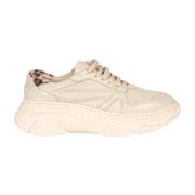 Liu Jo Platform Sneakers med Faux Fur Detalj Beige, Dam