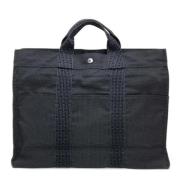 Hermès Vintage Pre-owned Canvas handvskor Gray, Dam