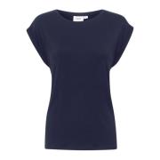 Saint Tropez AdeliaSZ Night Sky T-Shirt Top Blue, Dam