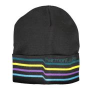 Harmont & Blaine Svart Herr Beanie med Kontrastdetaljer Black, Herr