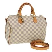 Louis Vuitton Vintage Pre-owned Canvas handvskor White, Dam