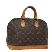 Louis Vuitton Vintage Pre-owned Canvas handvskor Brown, Dam