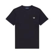 Fred Perry Blå Ringer T-shirt och Polo Blue, Herr