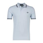 Fred Perry Pikétröja Kort Ärm Ljusblå Blue, Herr