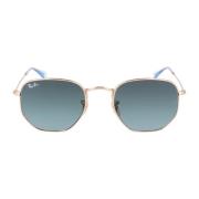 Ray-Ban Metallram Oregelbunden Form Solglasögon Yellow, Unisex