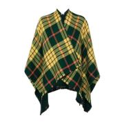 Vivienne Westwood Grön Tartan Check Cape Jacka Multicolor, Herr