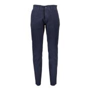 Harmont & Blaine Slim-Fit Broderade Bomullbyxor Blue, Herr