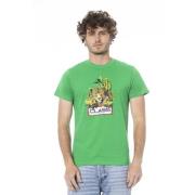 Cavalli Class Logo Print Kortärmad T-shirt Green, Herr