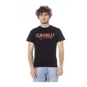 Cavalli Class Logo Print Kortärmad T-shirt Black, Herr