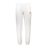 Cavalli Class Sportiga vita herrbyxor med elastisk midja White, Dam