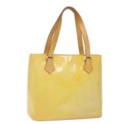 Louis Vuitton Vintage Pre-owned Laeder totevskor Yellow, Dam