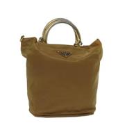 Prada Vintage Pre-owned Nylon prada-vskor Brown, Dam