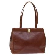 Salvatore Ferragamo Pre-owned Pre-owned Laeder totevskor Brown, Dam