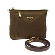 Prada Vintage Pre-owned Nylon prada-vskor Brown, Dam