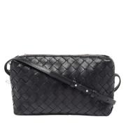 Bottega Veneta Vintage Pre-owned Laeder crossbodyvskor Black, Dam