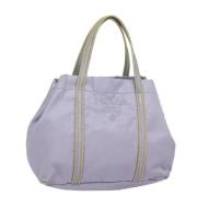 Prada Vintage Pre-owned Nylon handvskor Purple, Dam