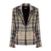 Liu Jo Elegant Blazer med Unik Knapp Multicolor, Dam