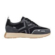 Munich Svarta Sportiga Textil Sneakers Black, Herr