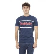 Baldinini Kortärmad Rund Hals T-shirt Blue, Herr