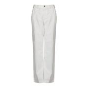 Liu Jo Elegant Slim Fit Byxor White, Dam