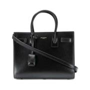 Saint Laurent Sac De Jour Baby Shoulder Väska Black, Dam